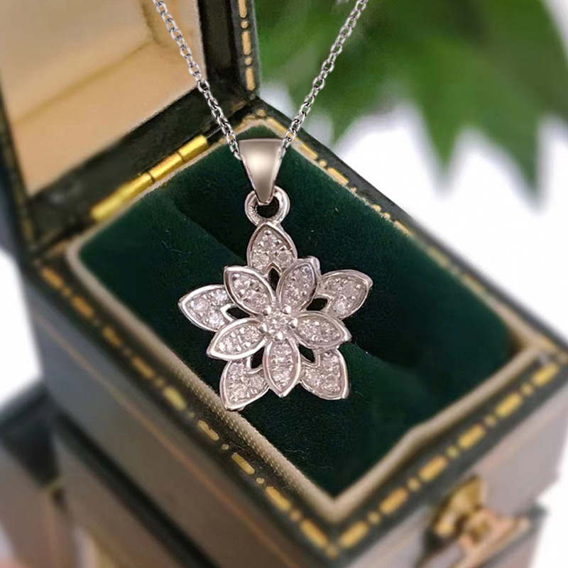 925 Sterling Silver Flower Nec - Birth Flower Necklace review and price